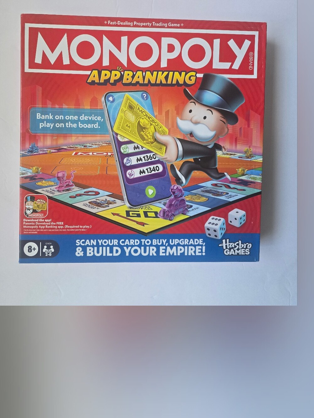 Monopoly App Banking Family Board Game - Red